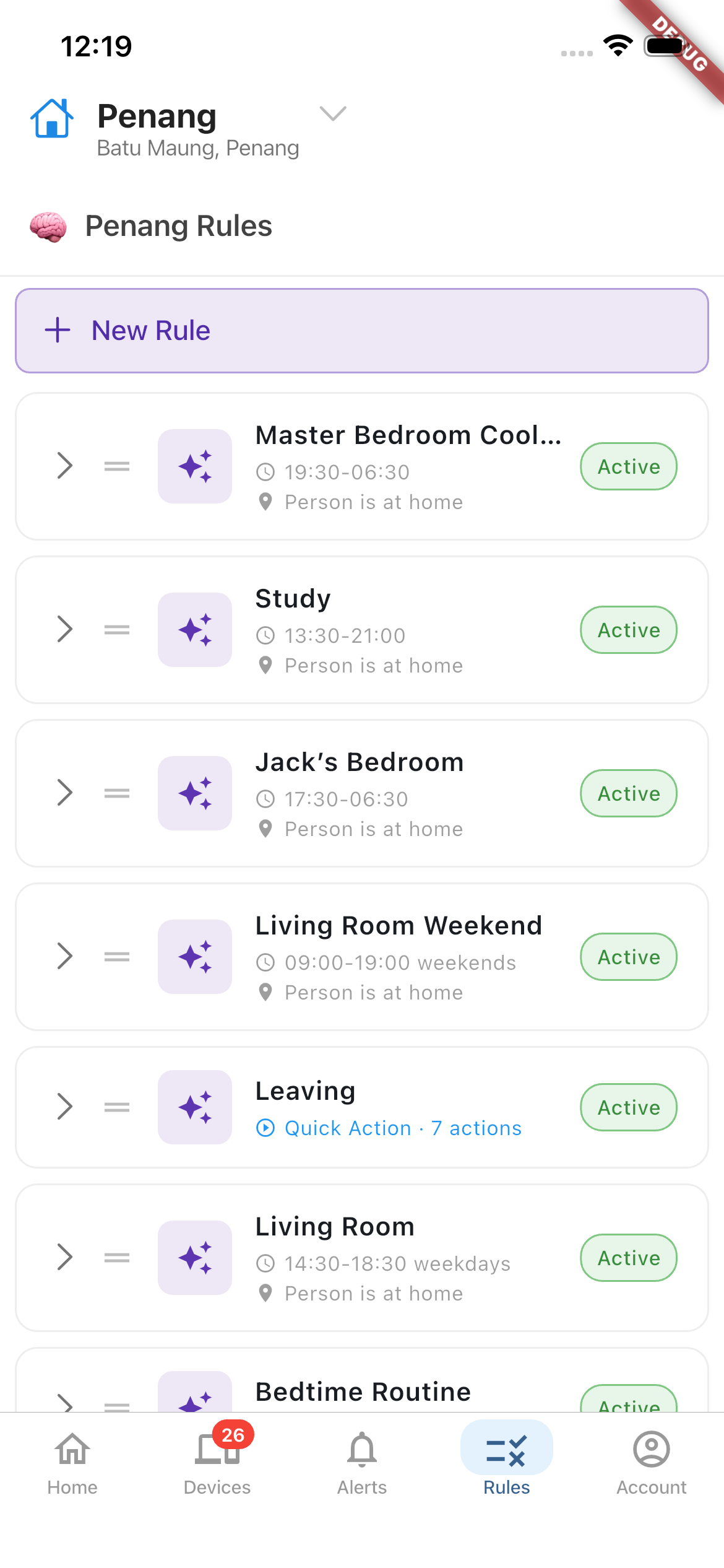 Automation Rules - Time and location based rules